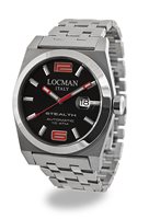 Orologio Locman Uomo Stealth in Acciaio 020500BKNRD0BR0 - 020500BKNRD0BR0